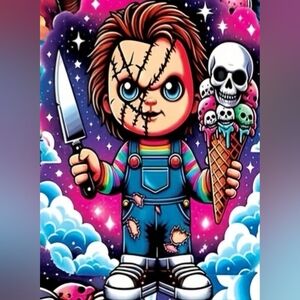 Ice Cream Chucky DIY 5D Full Round Drill Diamond Painting